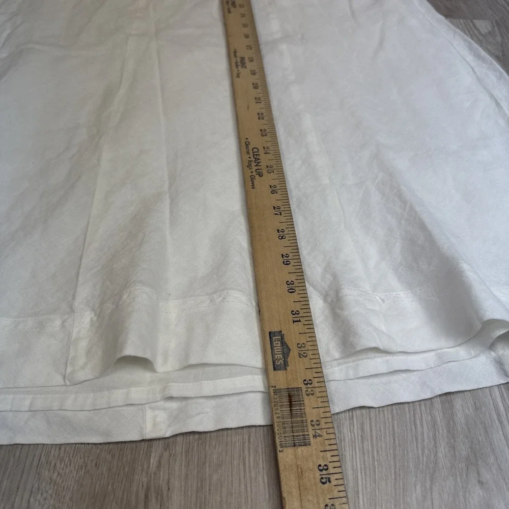 NWT J Jill 100% Linen White Lined Maxi Skirt Plus Size 3X Coastal Wedding Preppy